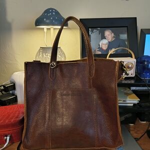 Portland Leather Rich Brown Crossbody Bag